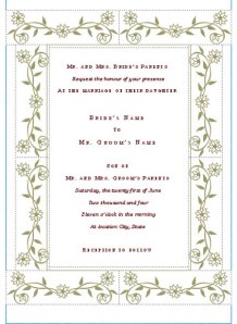 free printable wedding invitation templates2